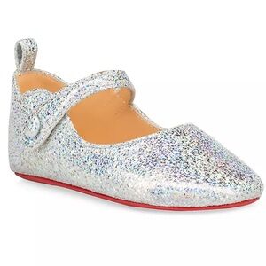 Christian Louboutin
Baby Girl's Love Chick Glitter Leather Flats